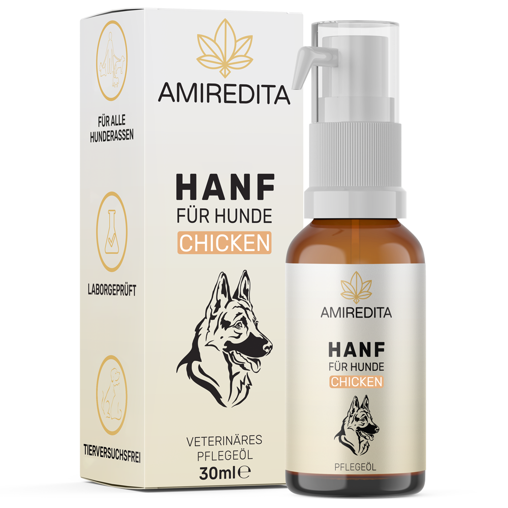 Hanföl für Hunde 5% (30ml) - Chicken