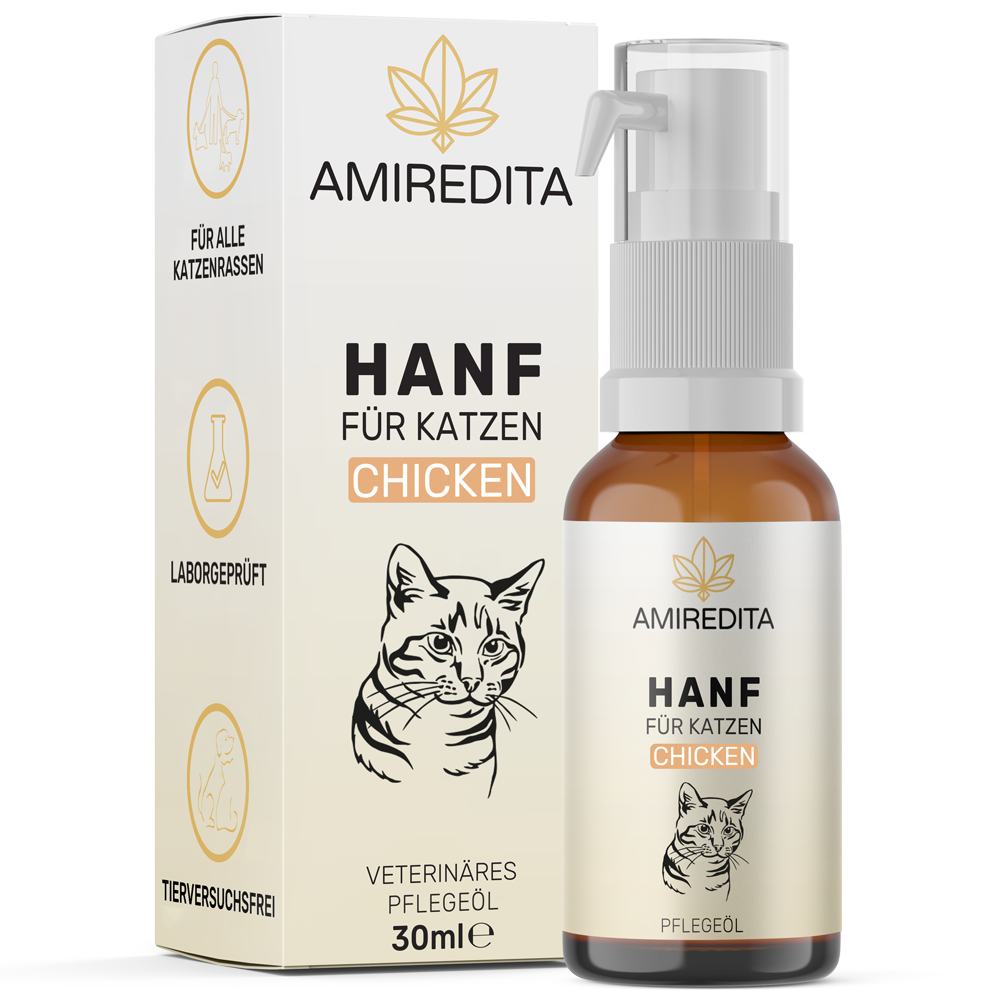 Hanföl für Katzen 2,5% (30ml) - Chicken