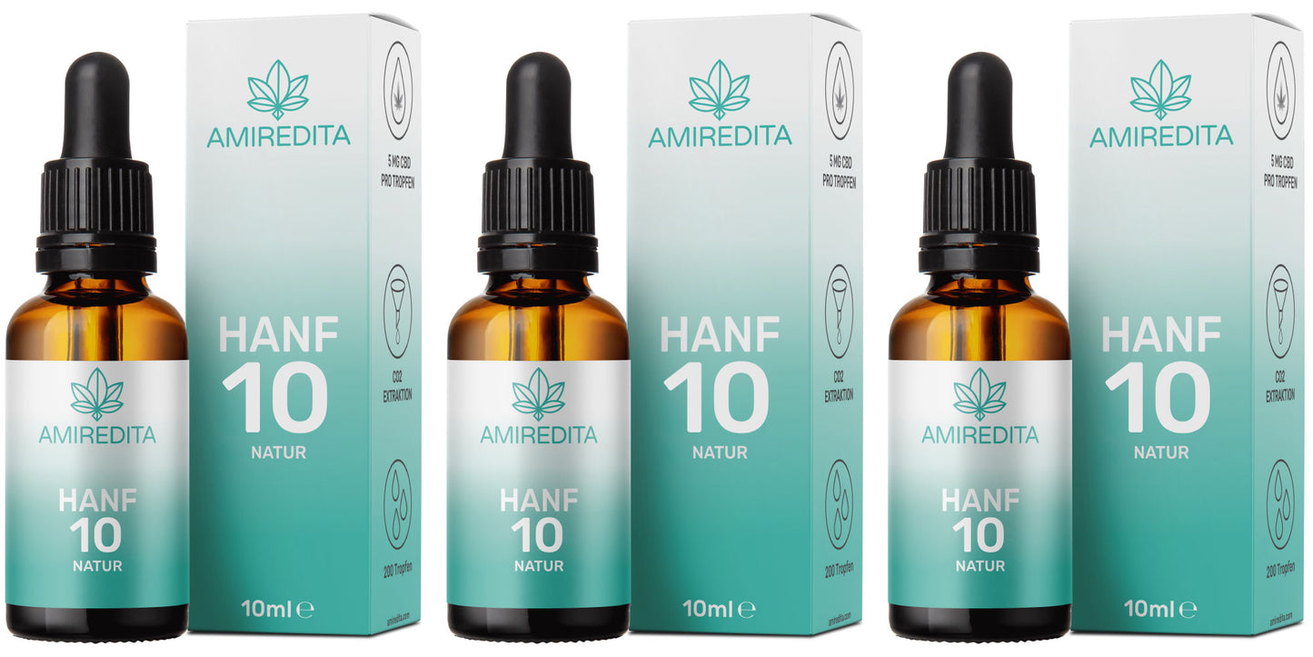 3x Premium Hanföl 1000