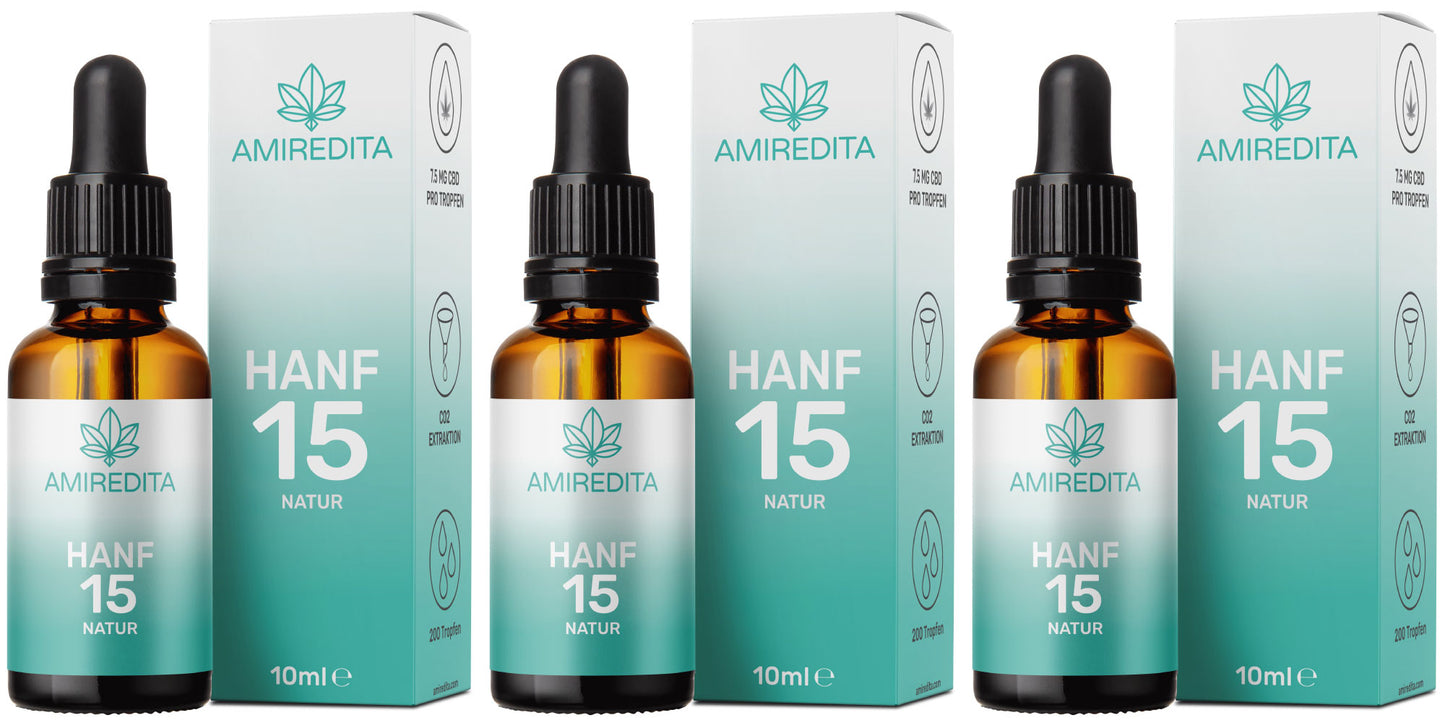 3x Premium Hanföl 1500