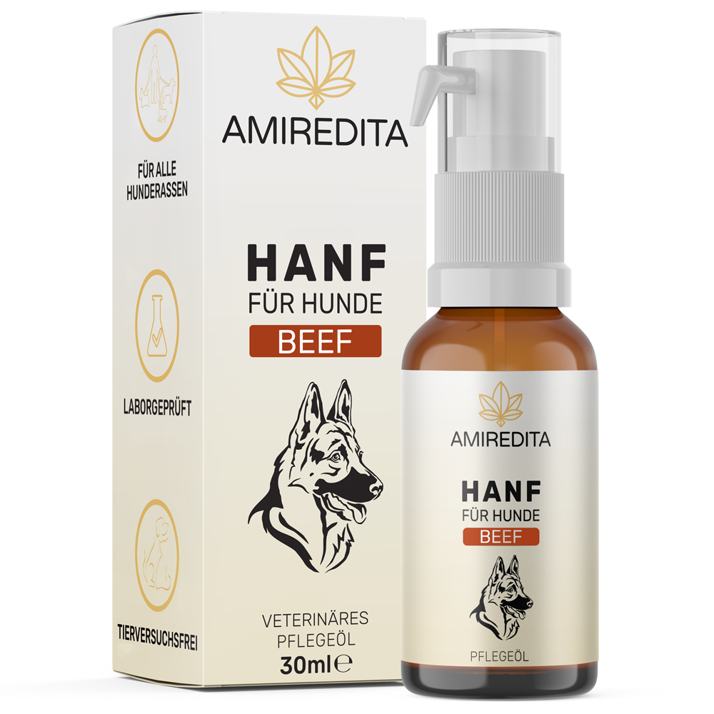 Hanföl für Hunde 5% (30ml) - Beef