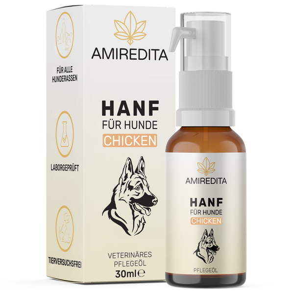 Hanföl für Hunde 5% (30ml) - Chicken
