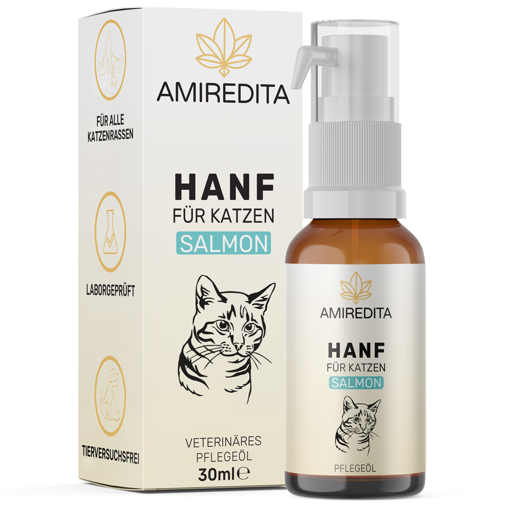 Hanföl für Katzen 2,5% (30ml) - Lachs