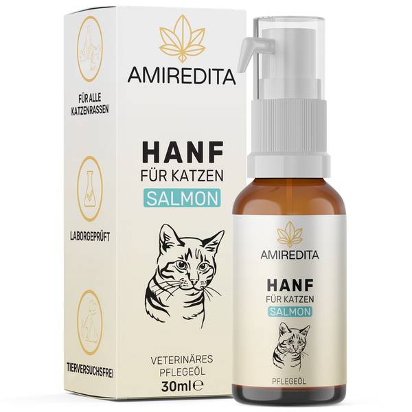 Hanföl für Katzen 2,5% (30ml) - Lachs