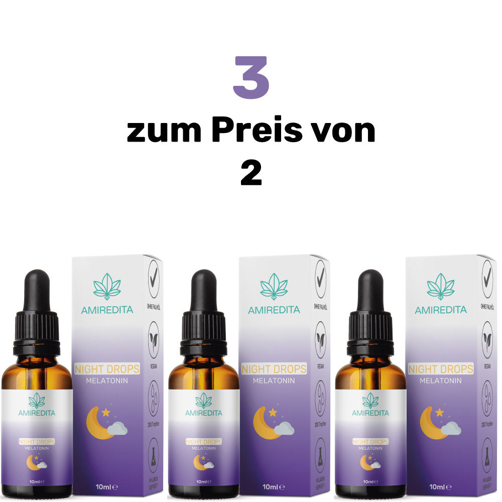 3x Premium Hemp Night Drops Melatonin