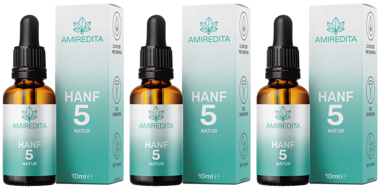 3x Premium Hanföl 500